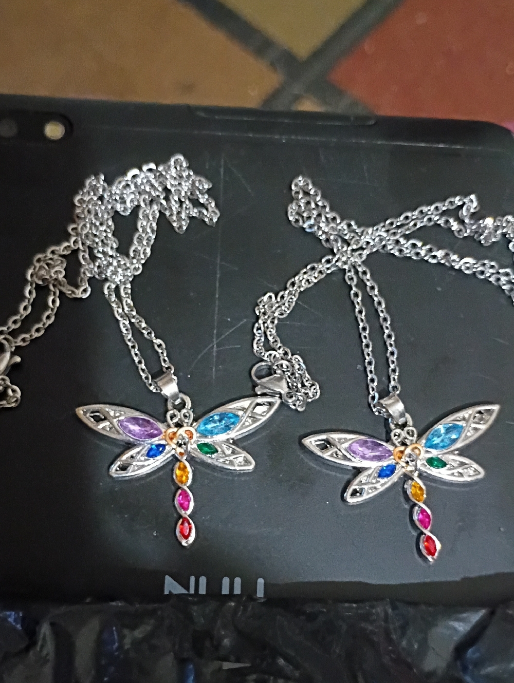 Gorgeous Dragonfly Pendant w/ 18.5" silver Chain 2 available (sold separately)
